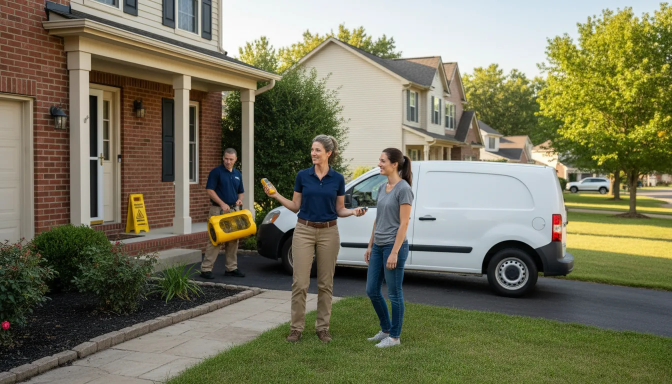 Residential water damage restoration in Scottsdale, AZ